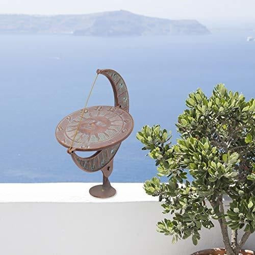 Reloj De Sol Sun Y Moon De Whitehall Products, Cobre Verdi