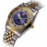 Reloj Para Mujer Oro Plata Acero Inoxidable Impermeable