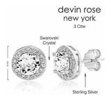 Devin Rose Aretes Redondos De Plata