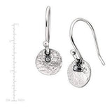Aretes Colgantes Silpada 'mini Crystal Disc' Con Cristales