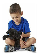 Melissa y Doug Benson Black Lab - Perro Cachorro De Peluche