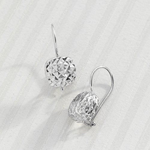 Aretes Colgantes en plata de ley texturizada