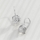 Aretes Colgantes en plata de ley texturizada