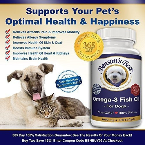 El Mejor Aceite De Pescado Omega-3 De Benson Para Perros