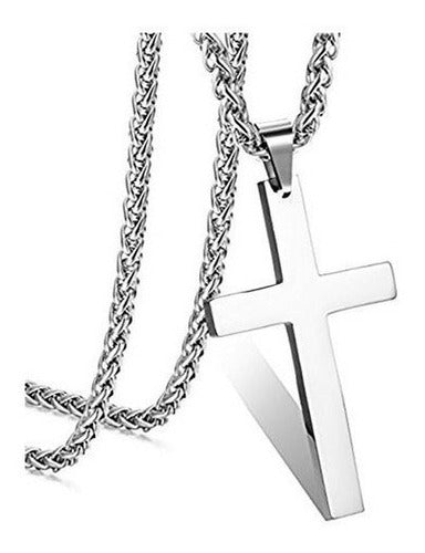 Jewelbeauty Collar Simple De Plata Con Colgante De Cruz