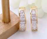 Pendientes De Aro Huggie | Chapado En Oro Amarillo De 18 K |