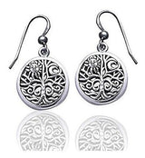 Pendientes De Plata Esterlina Con Filigrana Redonda
