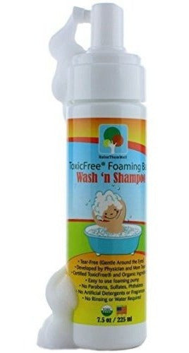Jabón en espuma para bebés certificado sin tóxicos