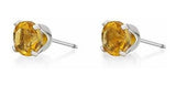 Aretes de oro blanco de 14 kt