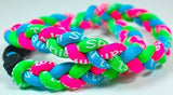 Collar trenzado Neon Green