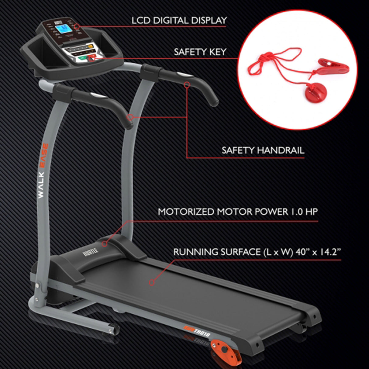 Cinta de correr inteligente Home Fitness