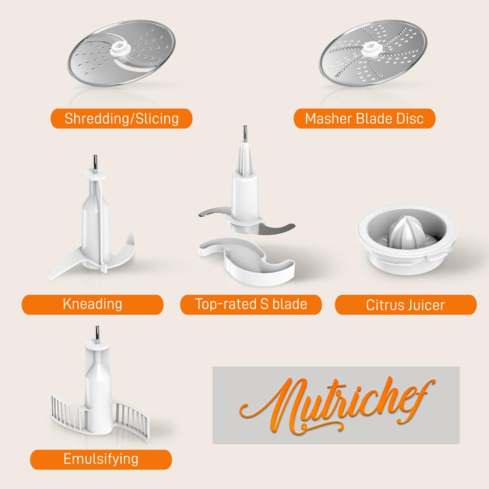 Procesador de alimentos multifunción NUTRICHEF NCFP8