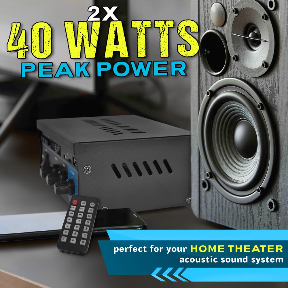 Amplificador de potencia compacto PYLE-HOME PCA2