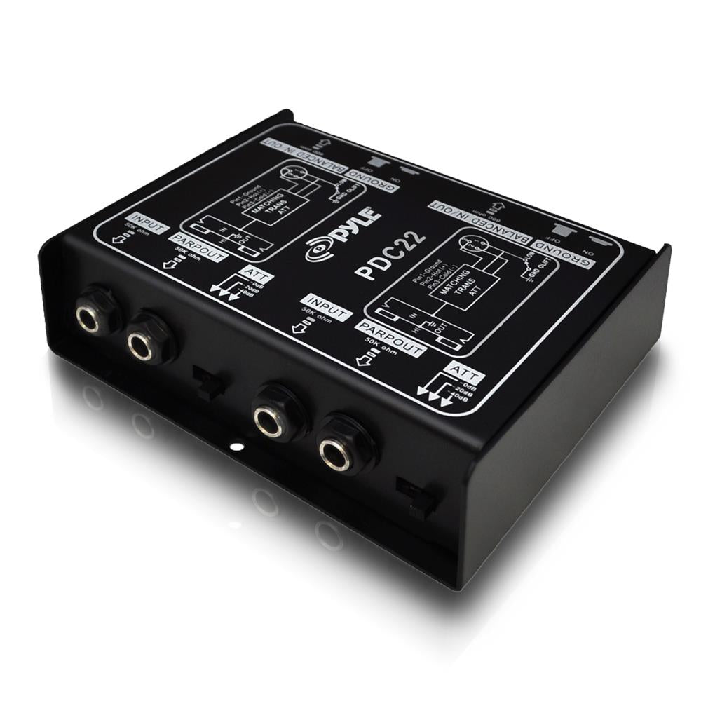 Caja Directa de audio de inyección dual PYLE-PRO PDC22