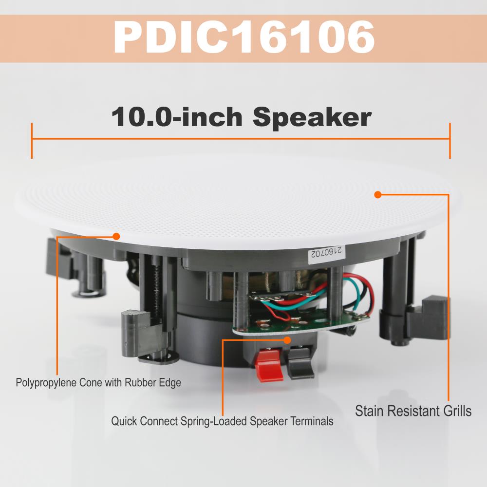 Altavoces empotrado en paredtecho, altavoces PYLE-HOME PDIC16106