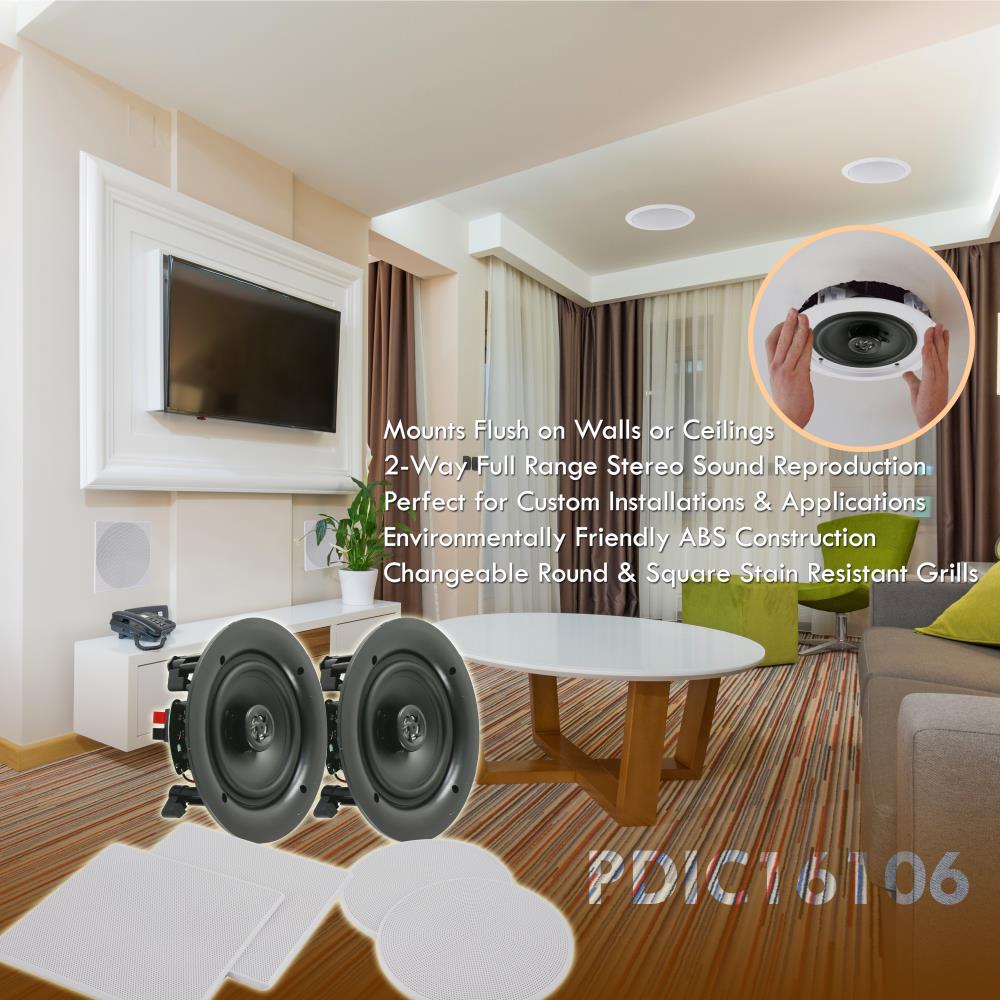 Altavoces empotrado en paredtecho, altavoces PYLE-HOME PDIC16106
