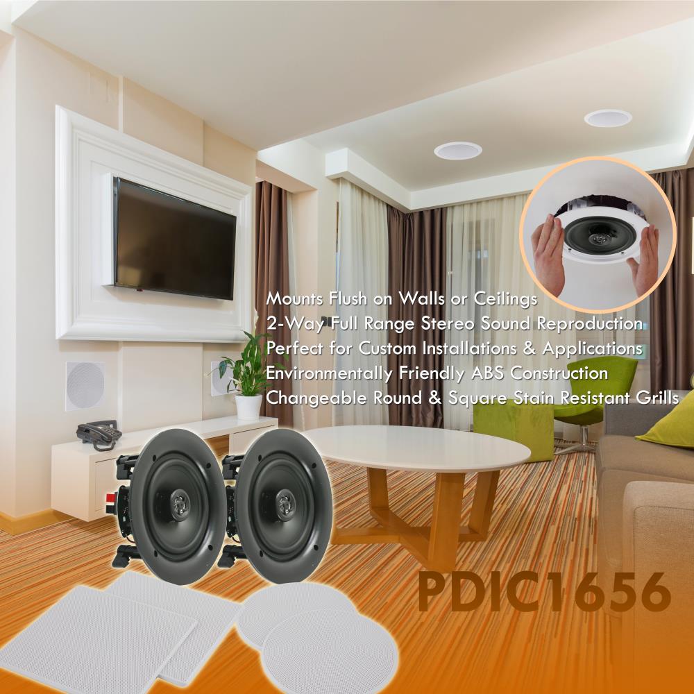 Parlantes para empotrar casa PYLE-HOME PDIC1656