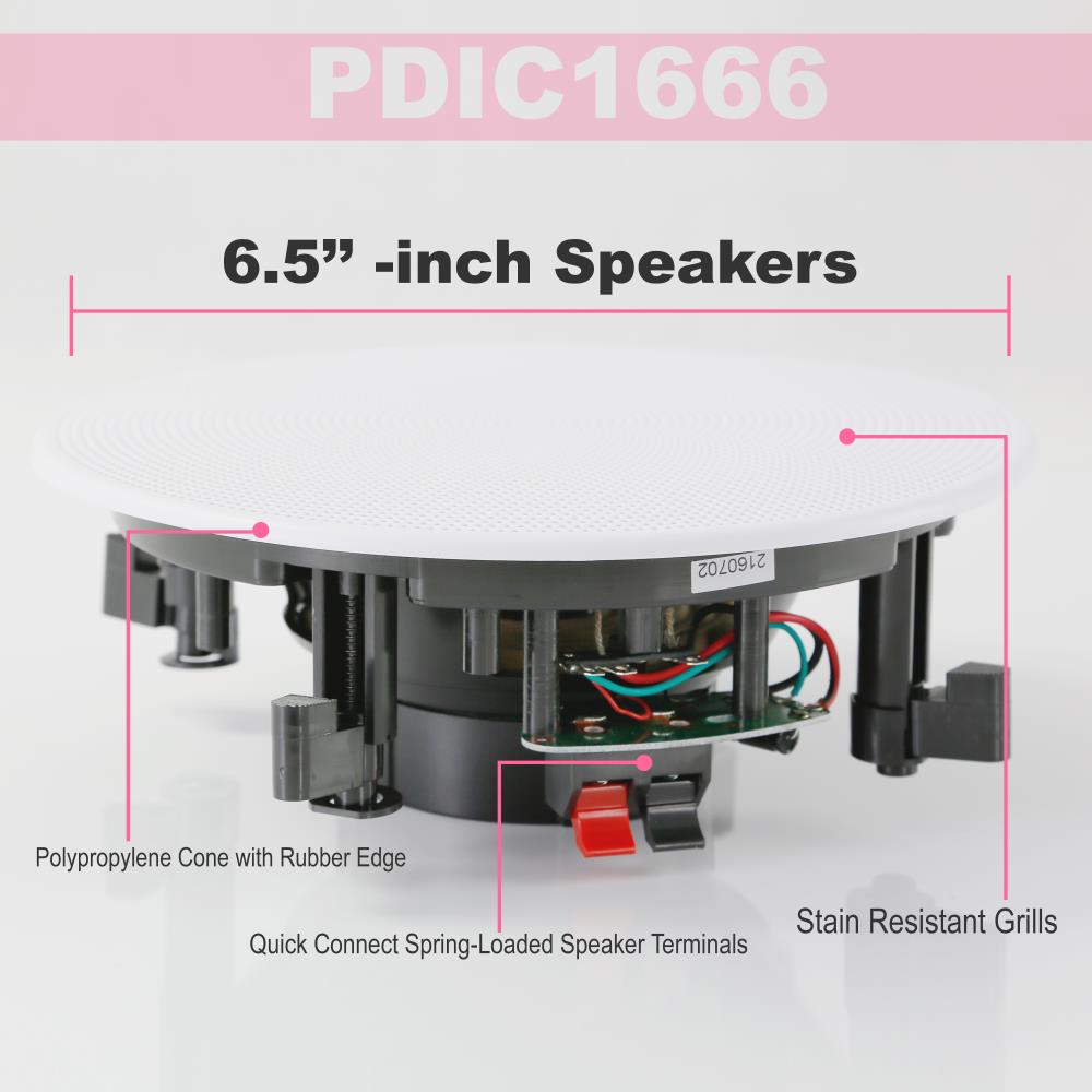 Parlantes o Altavoces de pared  PYLE-HOME PDIC51RD