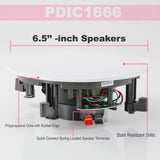 Parlantes o Altavoces de pared  PYLE-HOME PDIC51RD