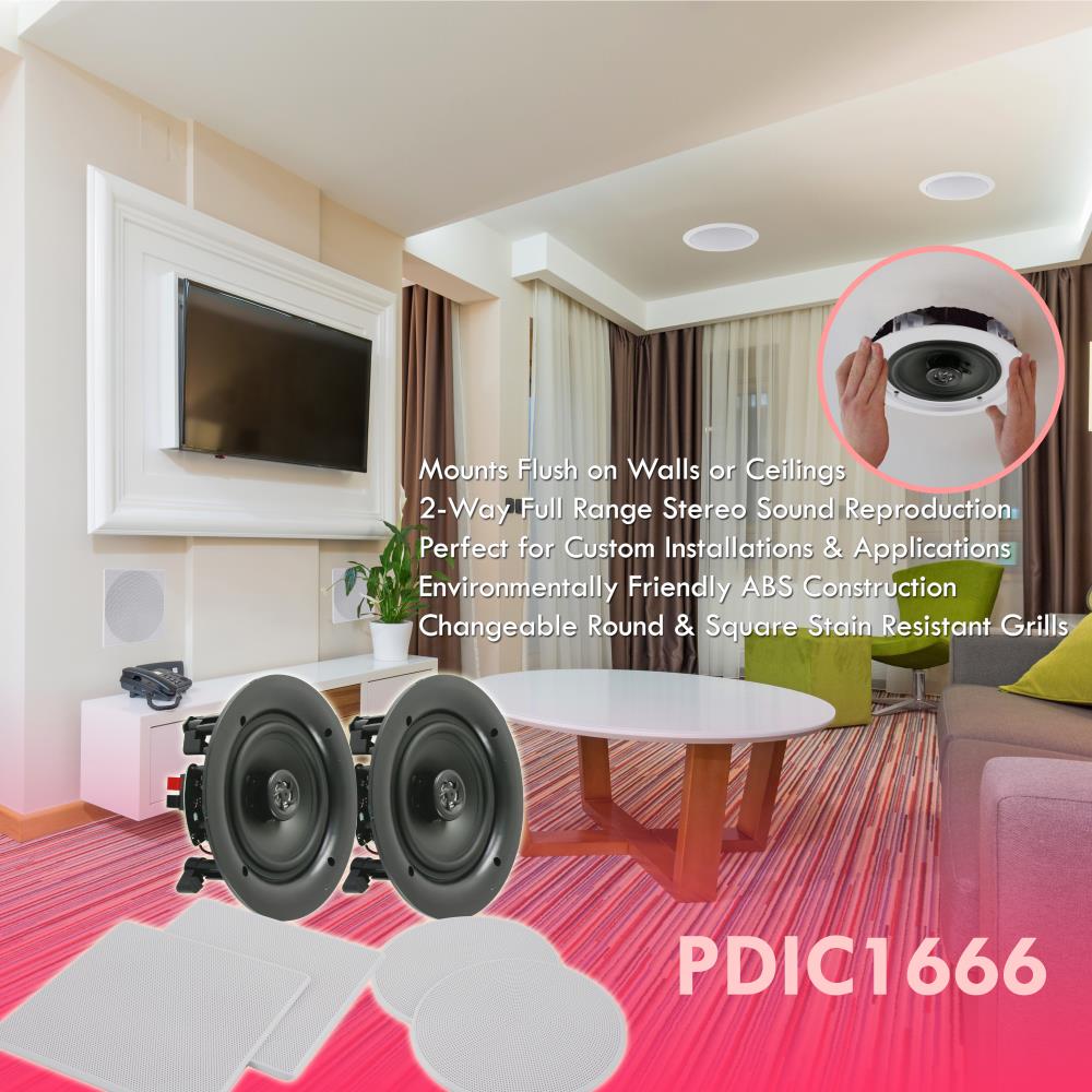 Parlantes o Altavoces de pared  PYLE-HOME PDIC51RD