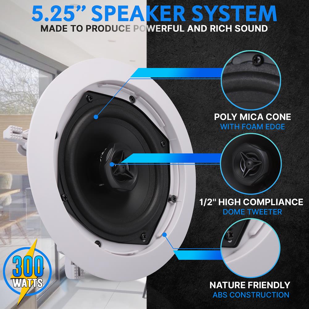 Parlantes o Altavoz para empotrar en pared PYLE-HOME PDIC53T