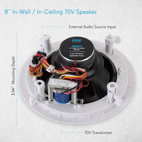 Parlante o Altavoz de pared y techo PYLE-HOME PDIC83T