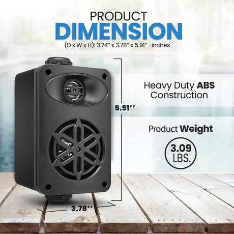 Sistema de altavoces de 2 vías para interior/exterior