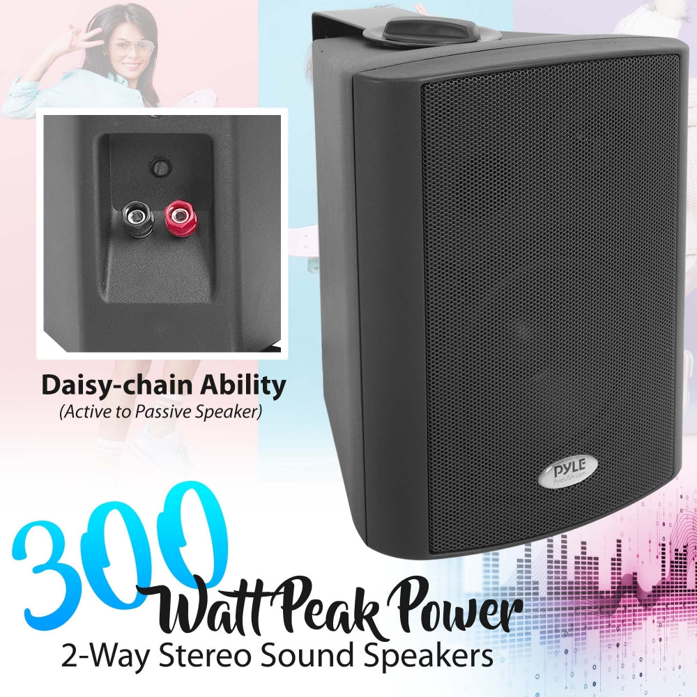 Parlantes o altavoces con Bluetooth  PYLE-HOME PDWR53BTBK