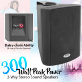Parlantes o altavoces con Bluetooth  PYLE-HOME PDWR53BTBK
