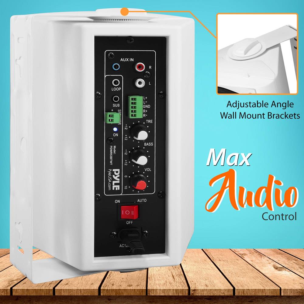 Parlantes o altavoces para el hogar PYLE-HOME PDWR53BTWT