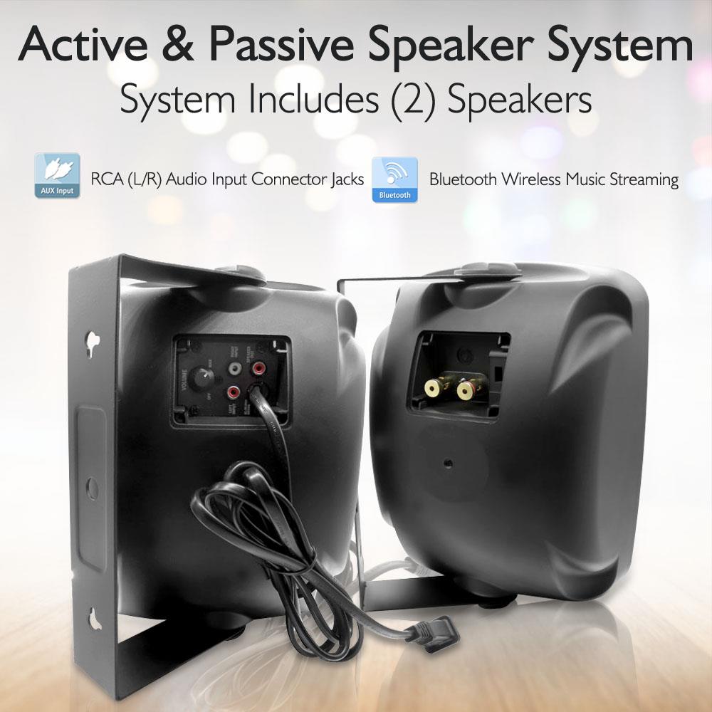 Parlantes o bocinas con Bluetooth PYLE-HOME PDWR64BTB