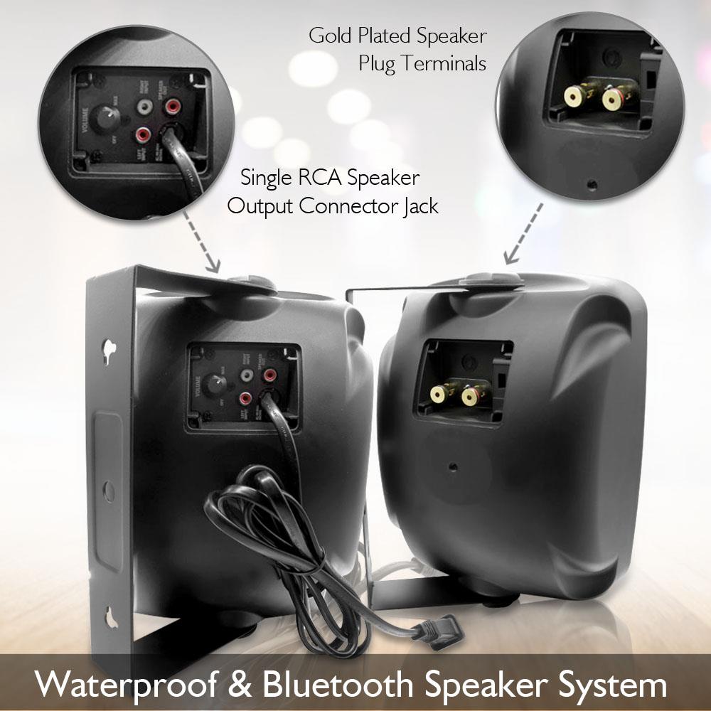 Parlantes o bocinas con Bluetooth PYLE-HOME PDWR64BTB