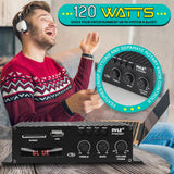 Amplificador de audio y Bluetooth negro PYLE PFA220BT