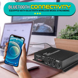 Amplificador de audio y Bluetooth negro PYLE PFA220BT