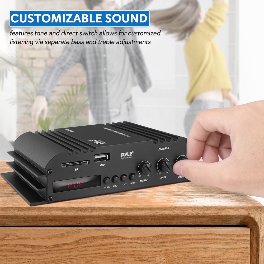 Amplificador de audio 100W PYLE PFA400U