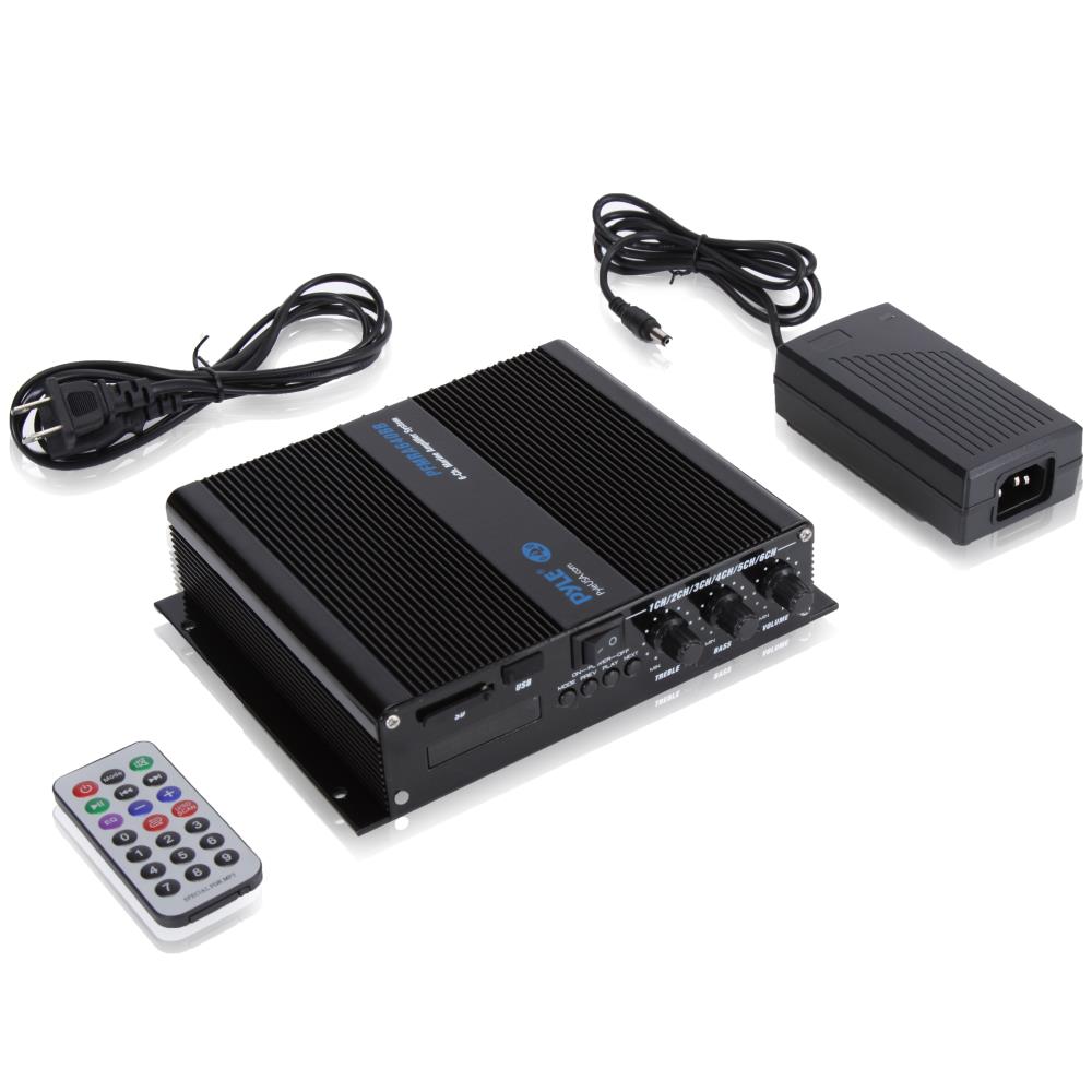 Amplificador de audio con Bluetooth Negro PYLE PFMRA640BB