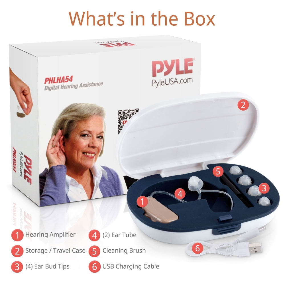 Amplificador de audio en la oreja PYLE-HOME PHLHA54