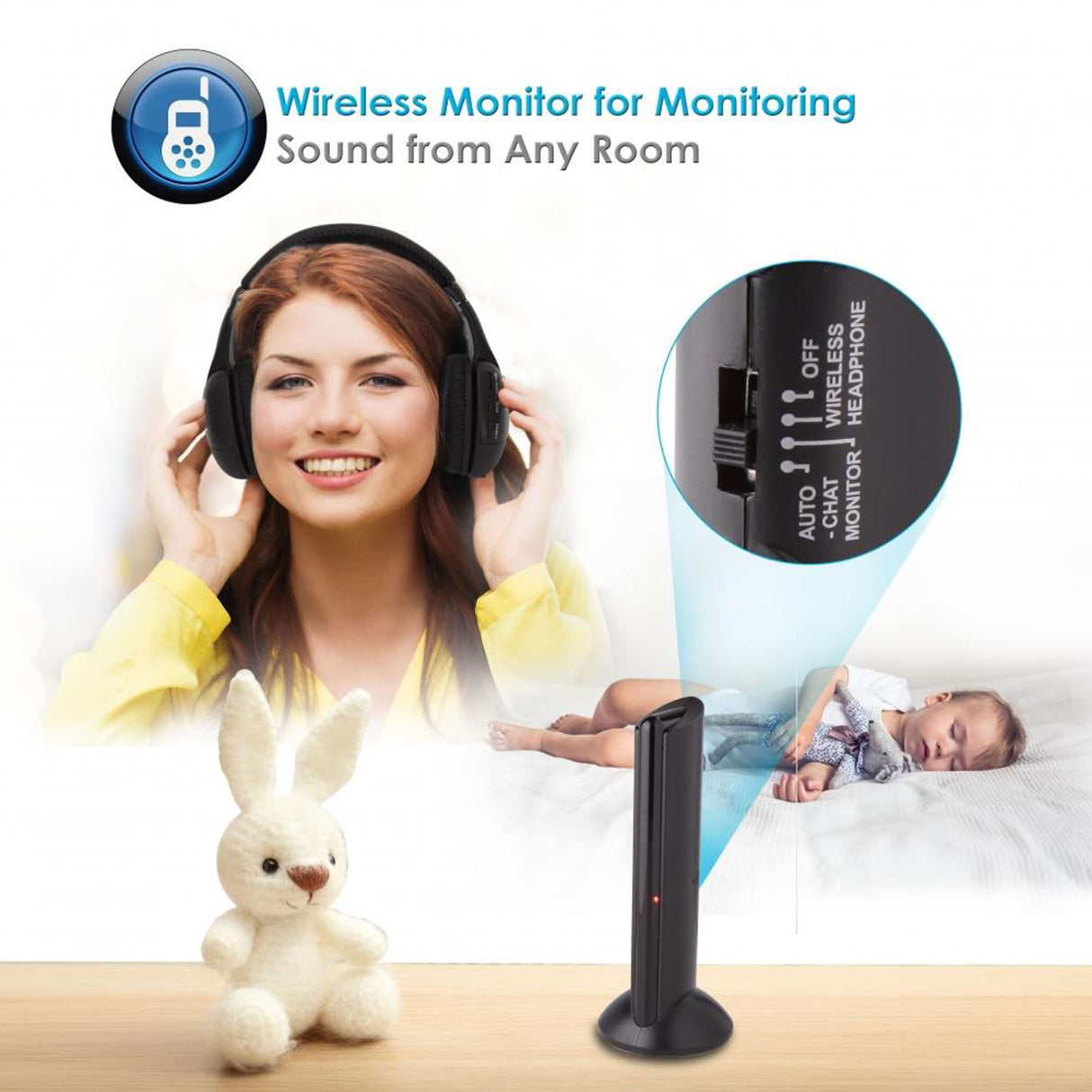 Sistema de auriculares de audio inalámbrico