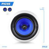 istema de altavoces en el techo de 2 vías PYLE-HOME PIC6E