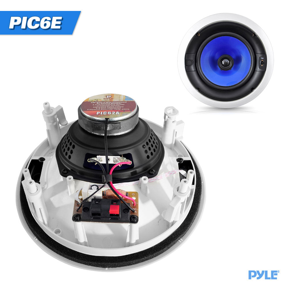 istema de altavoces en el techo de 2 vías PYLE-HOME PIC6E