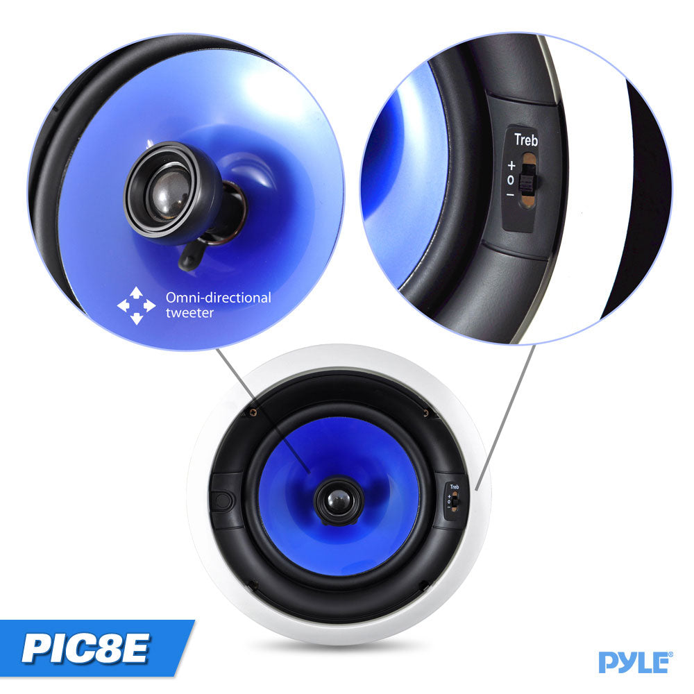 Parlantes de techo y pared para el hogar PYLE-HOME PIC8E