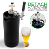 Dispensador de cerveza desmontable negro NUTRICHEF PKBRTP110