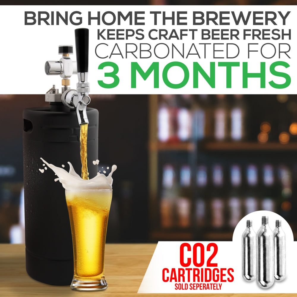 Dispensador de cerveza desmontable negro NUTRICHEF PKBRTP110