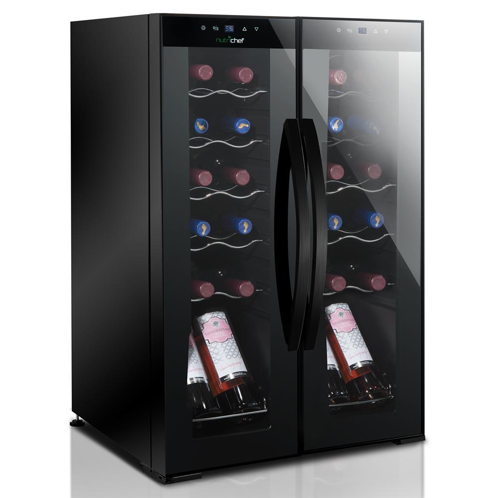Refrigerador de vino color negro NUTRICHEF PKCWC240