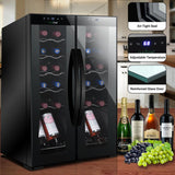 Refrigerador de vino color negro NUTRICHEF PKCWC240