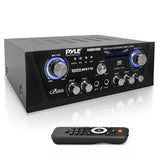 Amplificador de karaoke digital negro PYLE-HOME PKRMX4000