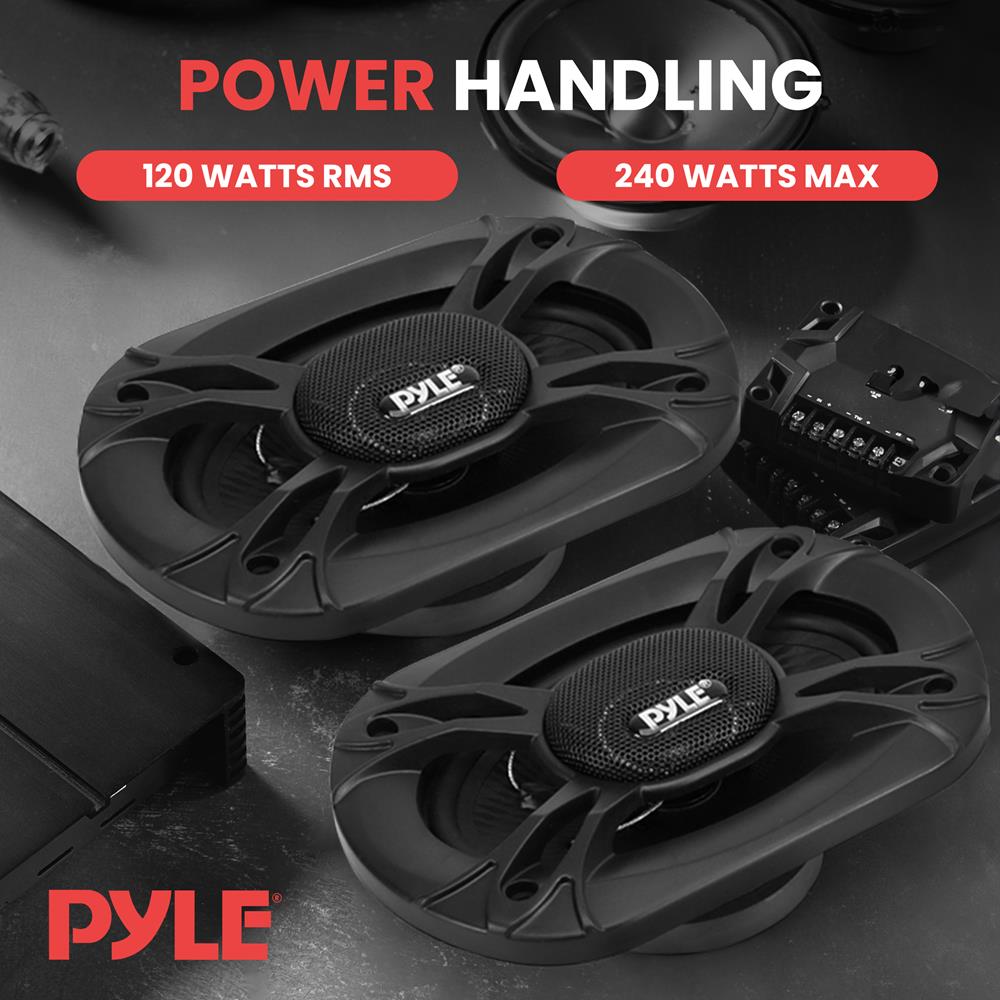 Parlantes o altavoz para coche de 3 vías PYLE PL4163BK