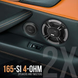 Parlante o altavoz estéreo para coche negro PYLE PL6150BK