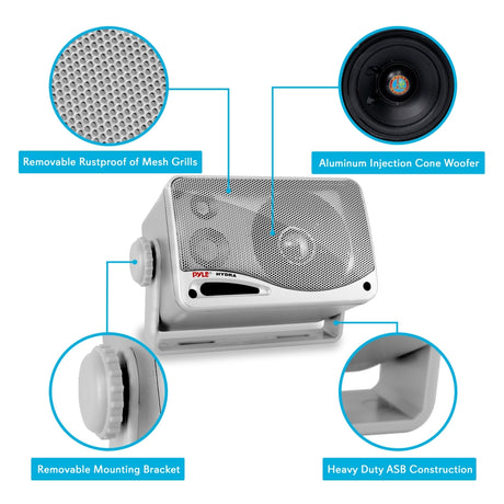 Parlantes o Altavoces de 3 vías 200 W PYLE PLMR24S