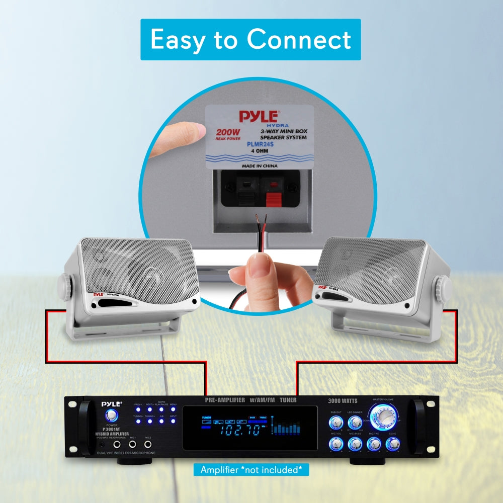 Parlantes o Altavoces de 3 vías 200 W PYLE PLMR24S